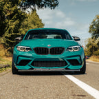 MHC+ BMW F87 M2 & M2 Competition GTX Adjustable Front Aero Add On In Pre Preg Carbon Fibre