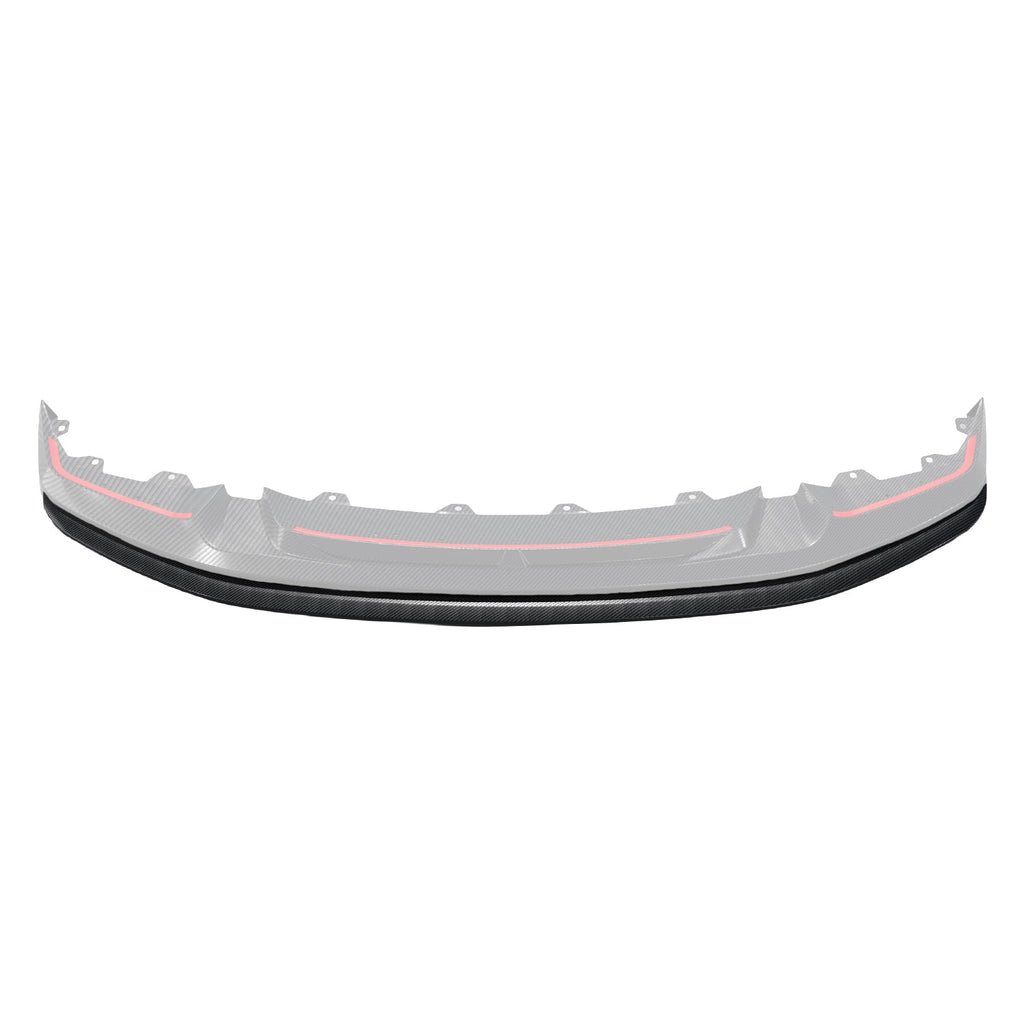 MHC+ BMW F87 M2 & M2 Competition GTX Adjustable Front Aero Add On In Pre Preg Carbon Fibre