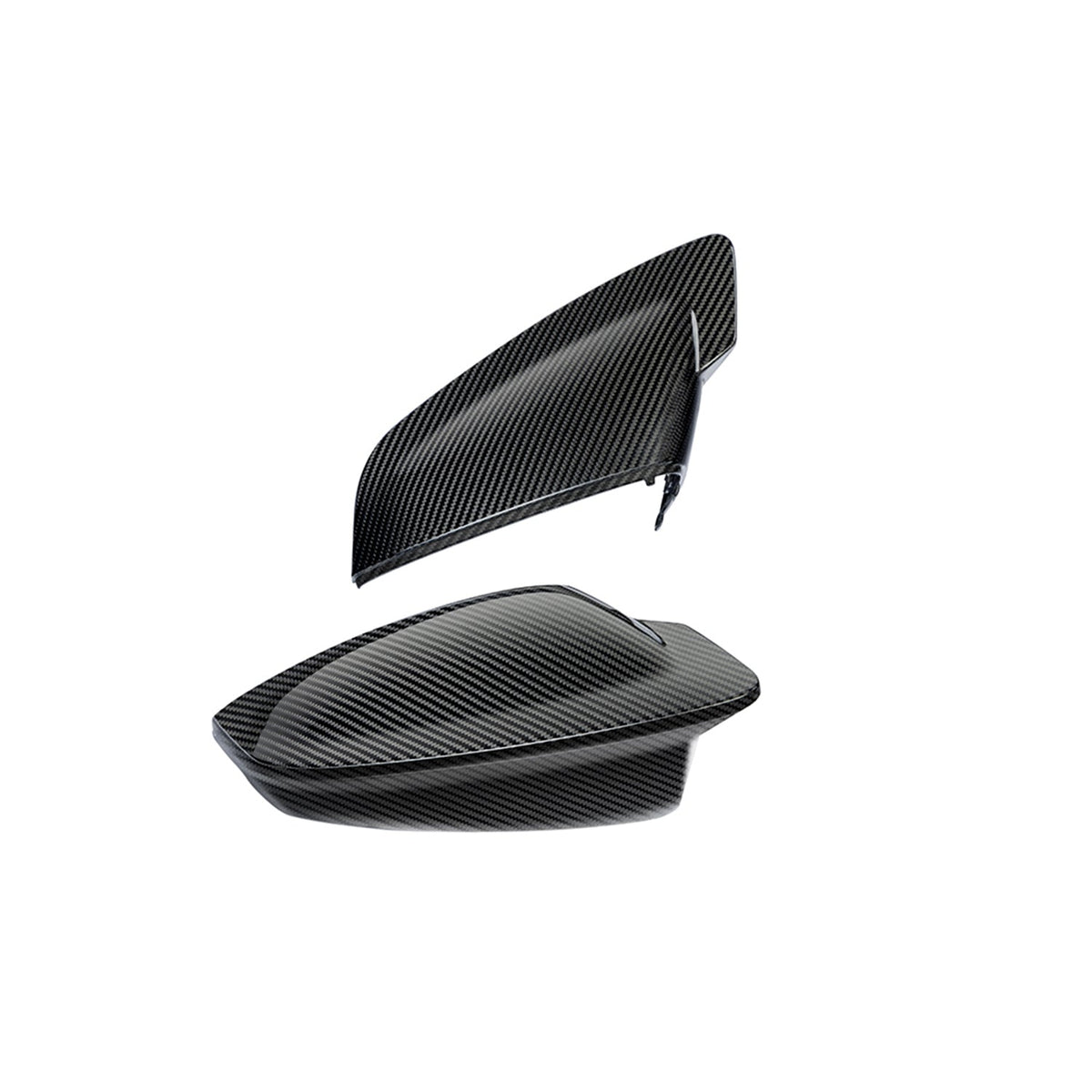 MHC+ Audi 8Y RS3 LHD Pre Preg Carbon Fibre Aggressive Style Mirror Caps (With Lane Assist)