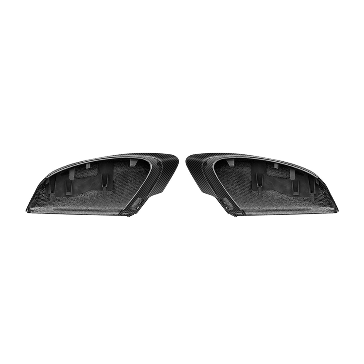 MHC+ Audi 8Y RS3 LHD Pre Preg Carbon Fibre Aggressive Style Mirror Caps (Without Lane Assist)