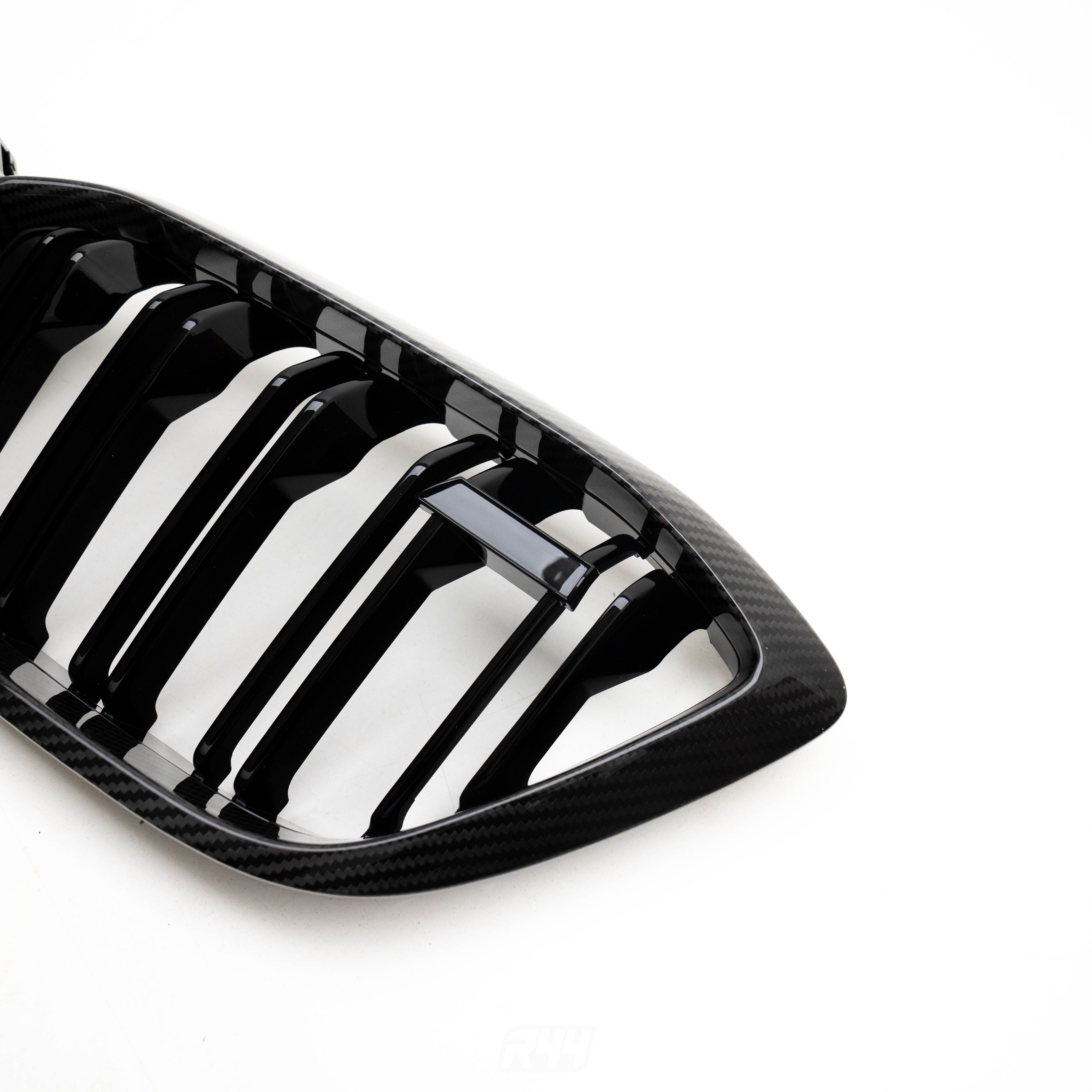 MHC+ BMW F87 M2 Competition Premium Front Grille In Pre Preg Carbon Fibre & Gloss Black (2018-2020)