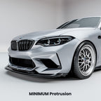 MHC+ BMW F87 M2 & M2 Competition GTX Adjustable Front Aero Add On In Pre Preg Carbon Fibre