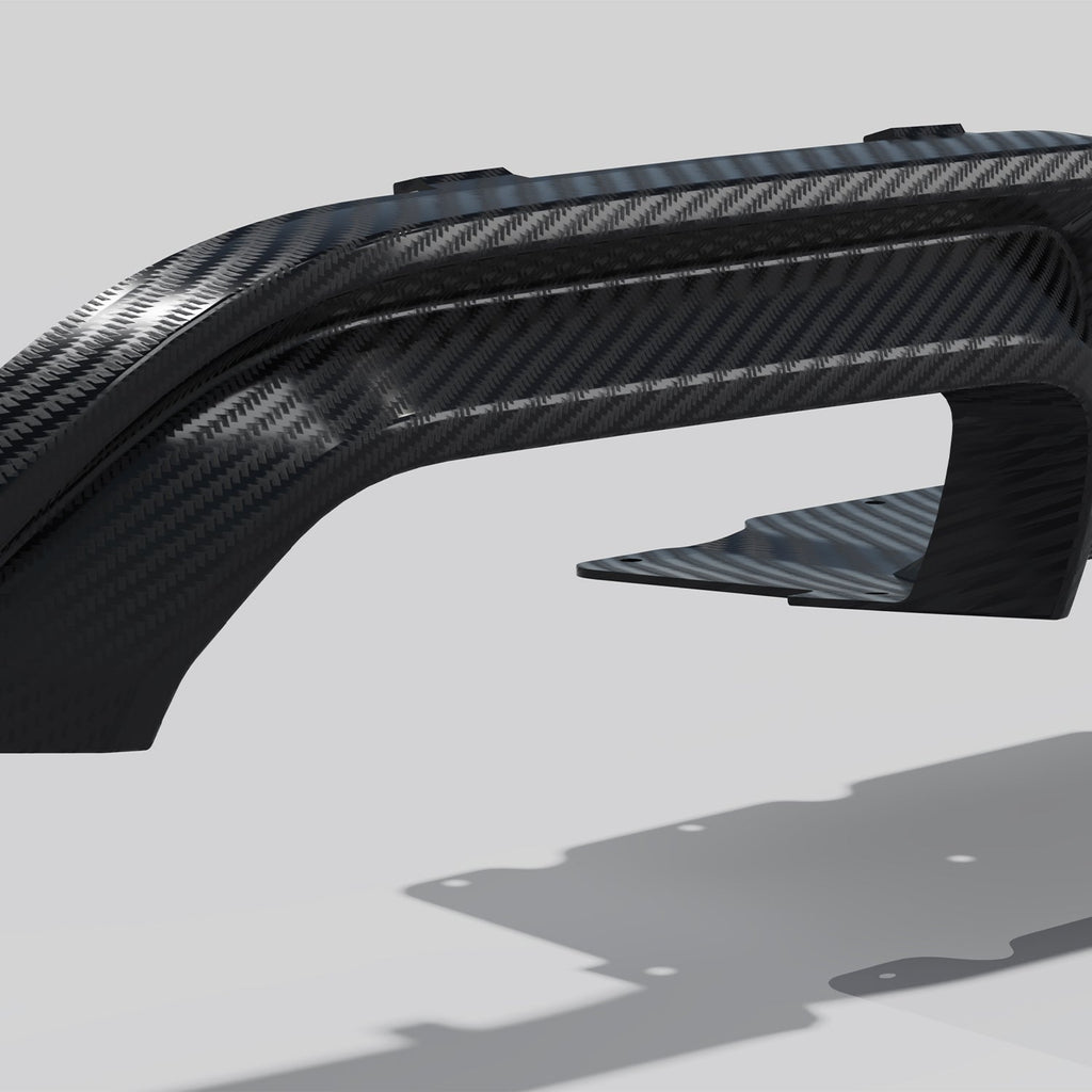 MHC+ BMW F87 M2 & M2 Competition GTX Rear Diffuser In Pre Preg Carbon Fibre