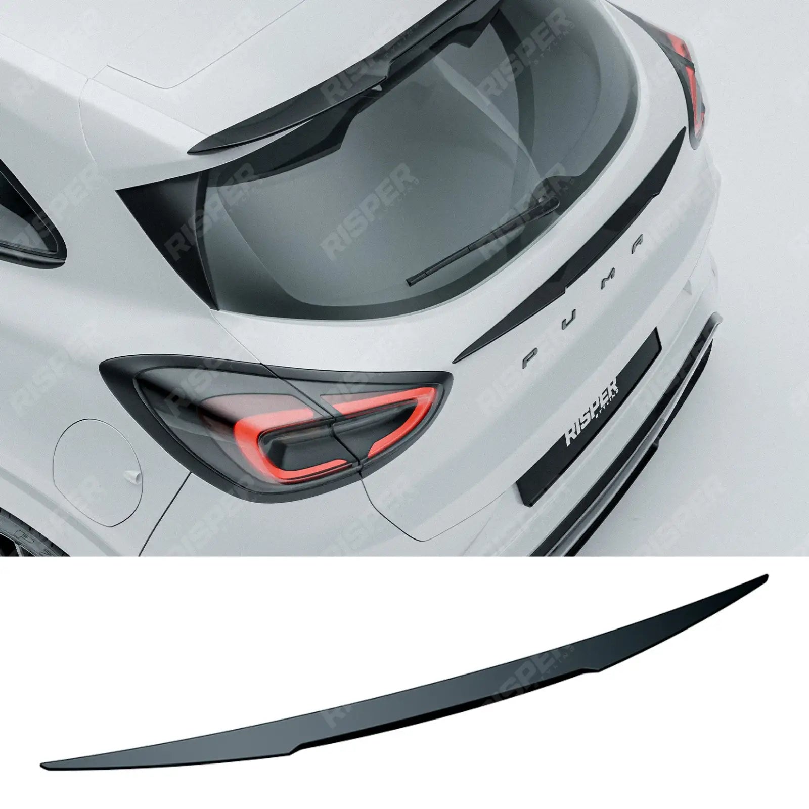 Mid Boot Spoiler In Gloss Black For Ford Puma ST Line & ST Line X 2019+