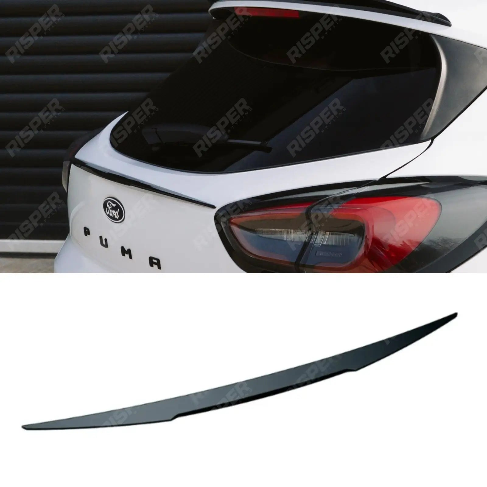 Mid Boot Spoiler In Gloss Black For Ford Puma ST Line & ST Line X 2019+