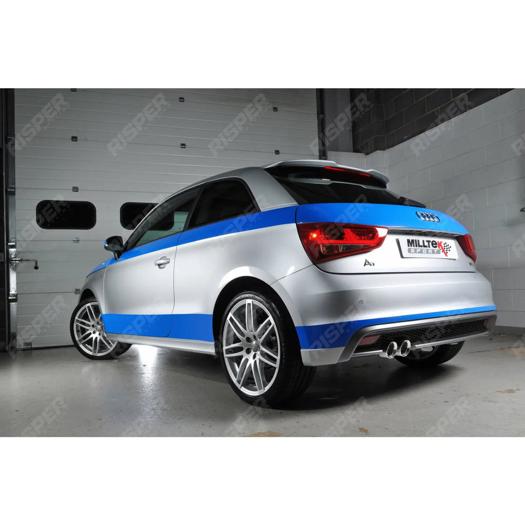 Milltek Sport Cat Back Exhaust ECE Approved For Audi A1 1.4 TFSI S Line (185ps) S Tronic 2010 - 2015 -