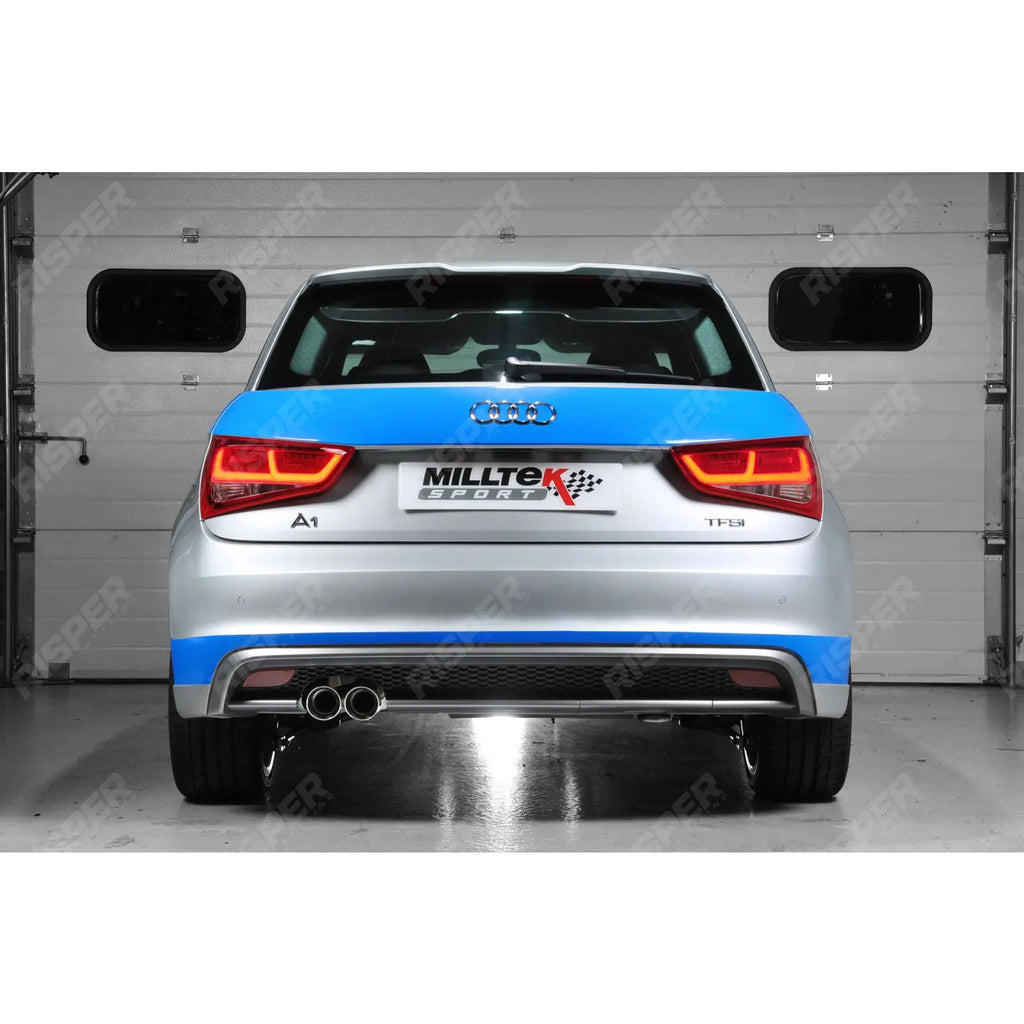 Milltek Sport Cat Back Exhaust ECE Approved For Audi A1 1.4 TFSI S Line (185ps) S Tronic 2010 - 2015 -