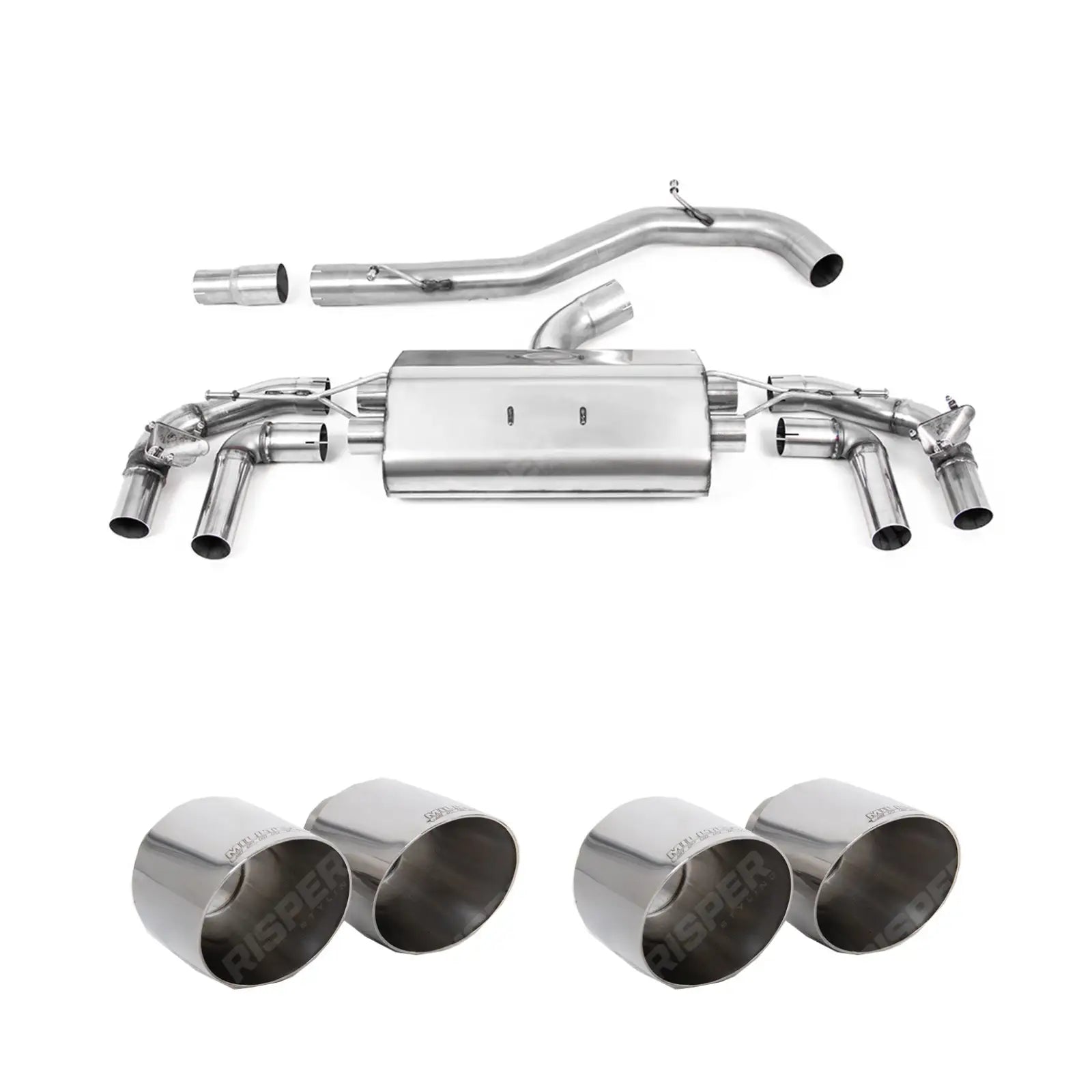 Milltek Sport Non Resonated OPF Back Exhaust System For Volkswagen Golf MK8 R 2020-2024 - (320ps)