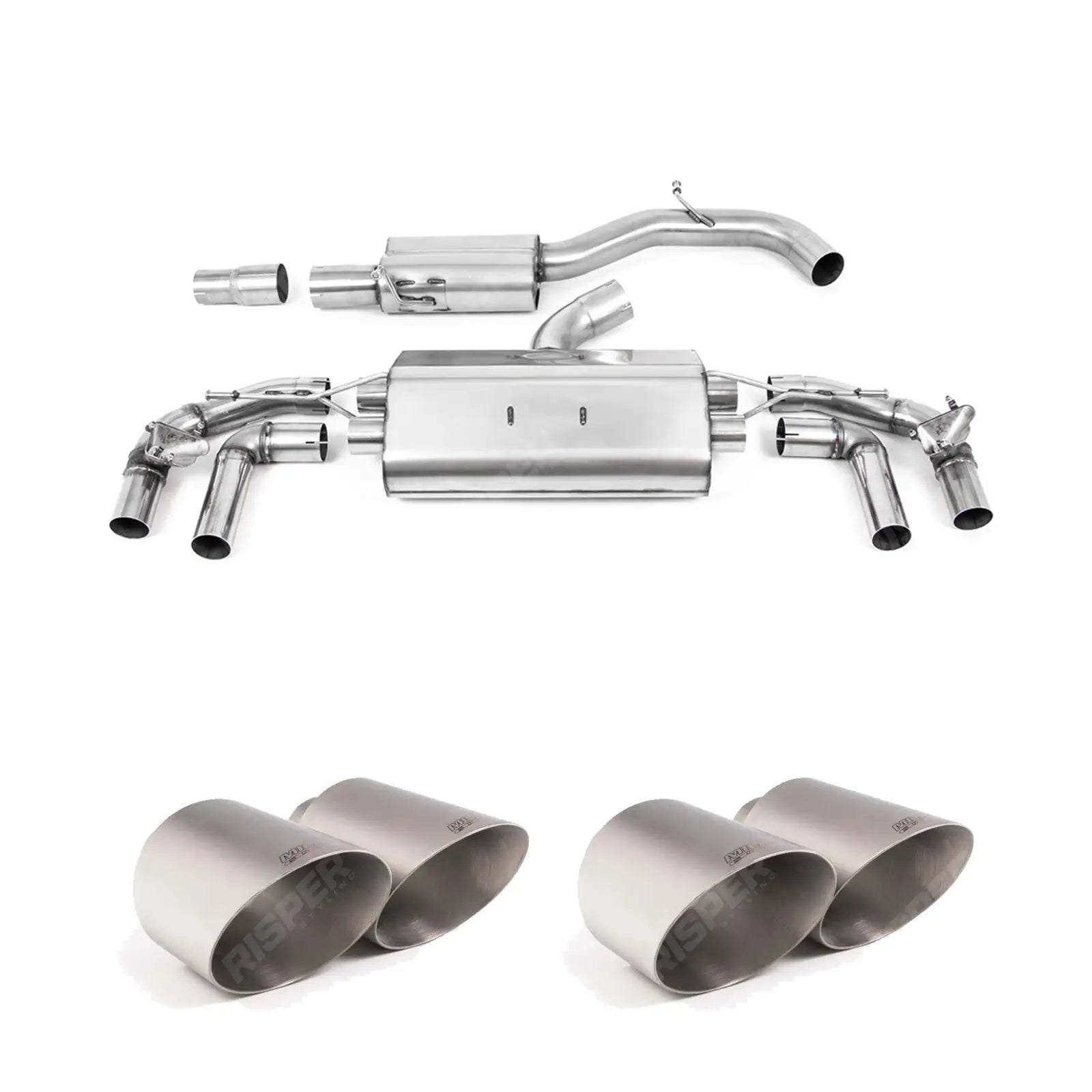 Milltek Sport Resonated OPF Back Exhaust System For Volkswagen Golf MK8.5 R 2024+ - (333ps)