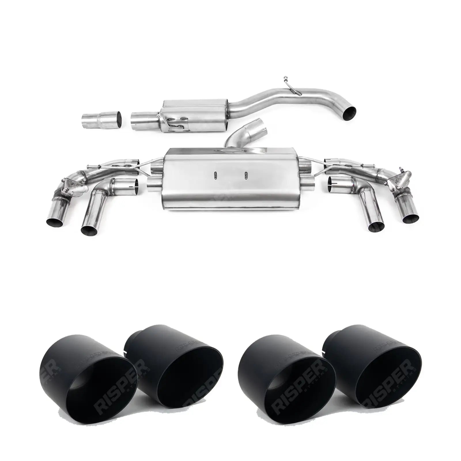 Milltek Sport Resonated OPF Back Exhaust System For Volkswagen Golf MK8.5 R 2024+ - (333ps)