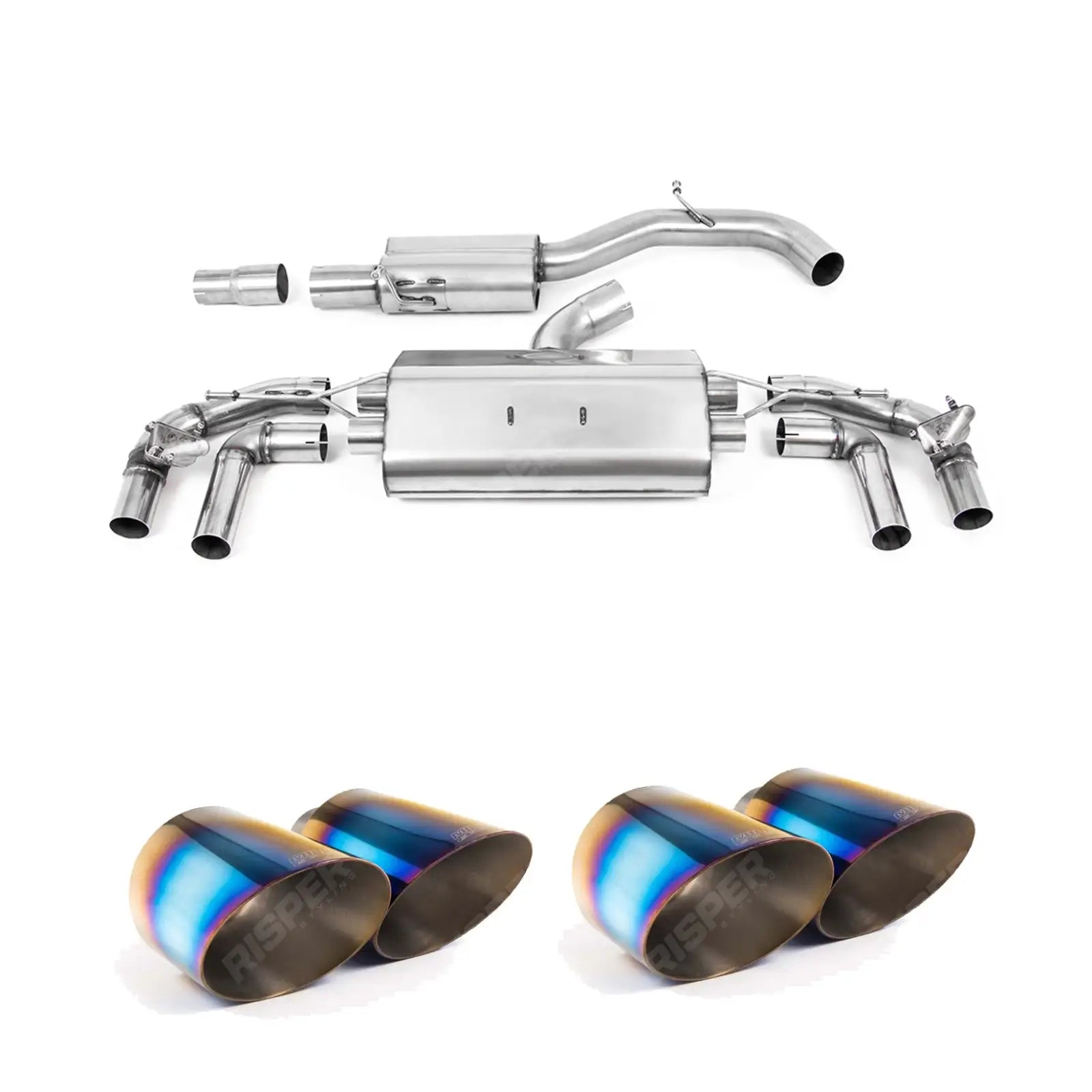 Milltek Sport Resonated OPF Back Exhaust System For Volkswagen Golf MK8 R 2020-2024 - (320ps)