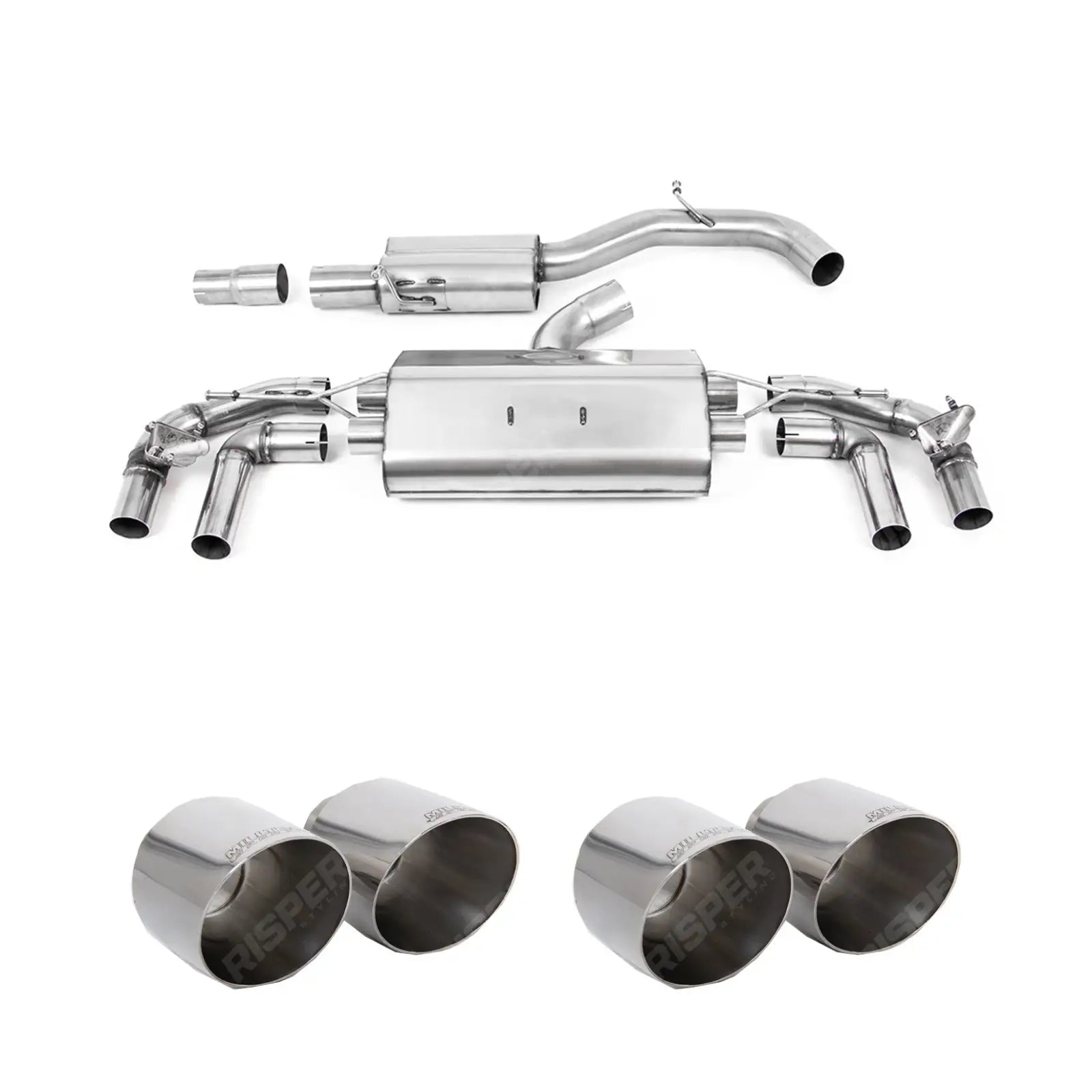 Milltek Sport Resonated OPF Back Exhaust System For Volkswagen Golf MK8 R 2020-2024 - (320ps)