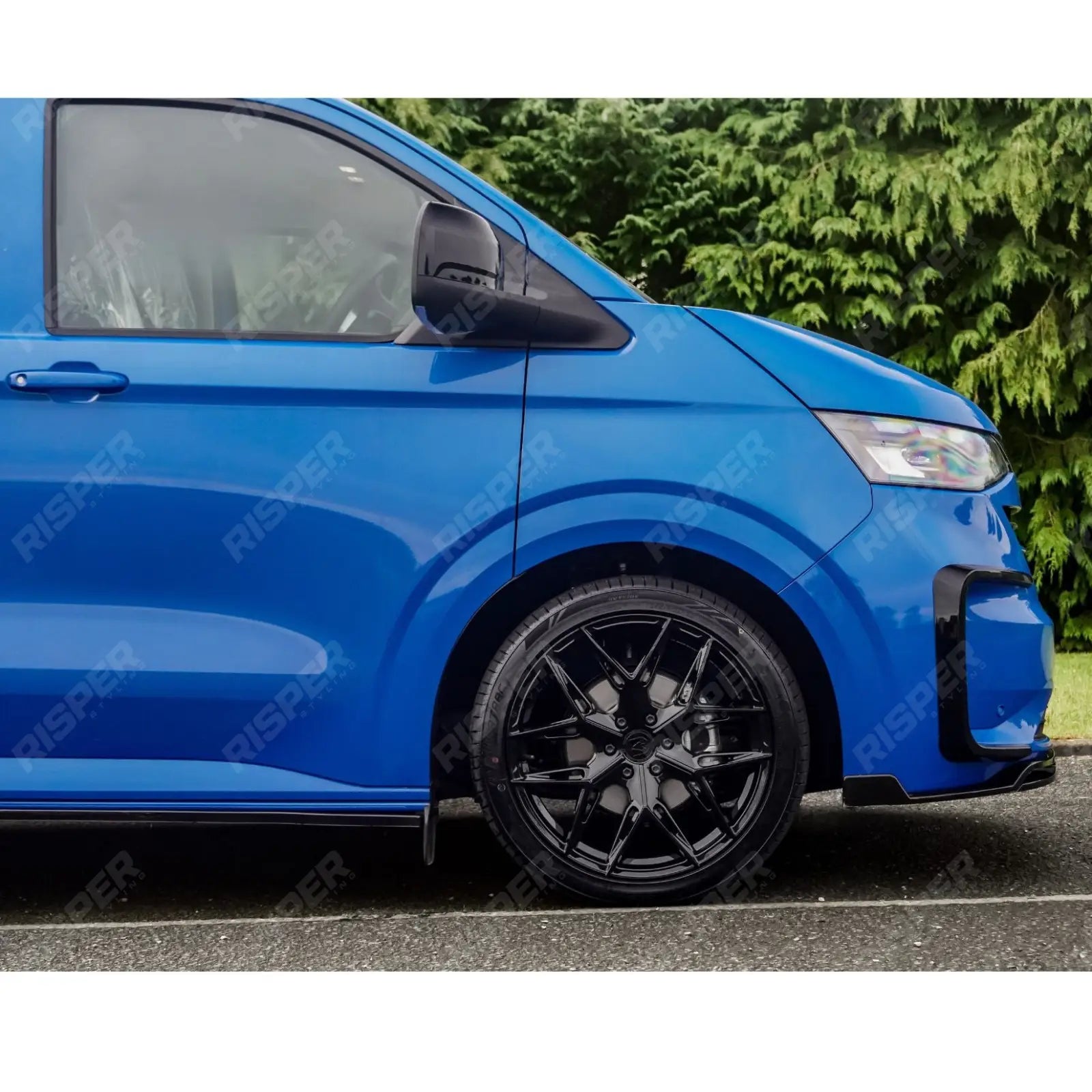 Mirror Cap Replacement Covers In Gloss Black For Volkswagen Transporter T7 2025+