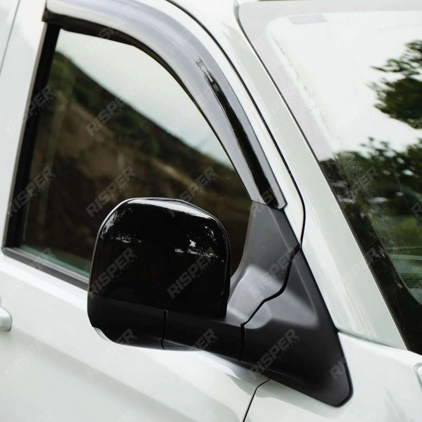 Mirror Cap Replacement Covers In Gloss Black For Volkswagen Transporter T7 2025+