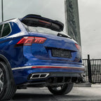MK2 Rear Diffuser Valance Gloss Black For Volkswagen Tiguan R 2020+