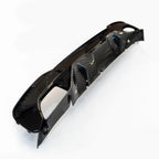 MP Rear Diffuser Dual Exit Gloss Black & Carbon Look For BMW 5 Series M Sport G30 G31 2017-2024