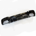 MP Rear Diffuser Dual Exit Gloss Black & Carbon Look For BMW 5 Series M Sport G30 G31 2017-2024