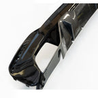 MP Rear Diffuser Dual Exit Gloss Black & Carbon Look For BMW 5 Series M Sport G30 G31 2017-2024