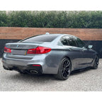 MP Rear Diffuser Dual Exit Gloss Black For BMW 5 Series M Sport G30 G38 2017 - 2024