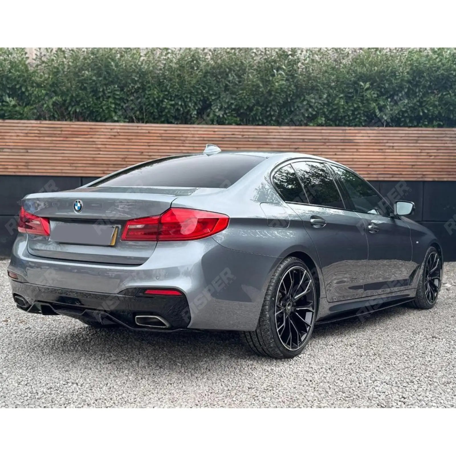 MP Rear Diffuser Dual Exit Gloss Black For BMW 5 Series M Sport G30 G38 2017 - 2024
