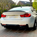 MP Style Rear Spoiler In Matt Black For BMW 4 Series F36 Gran Coupe  2014-2020