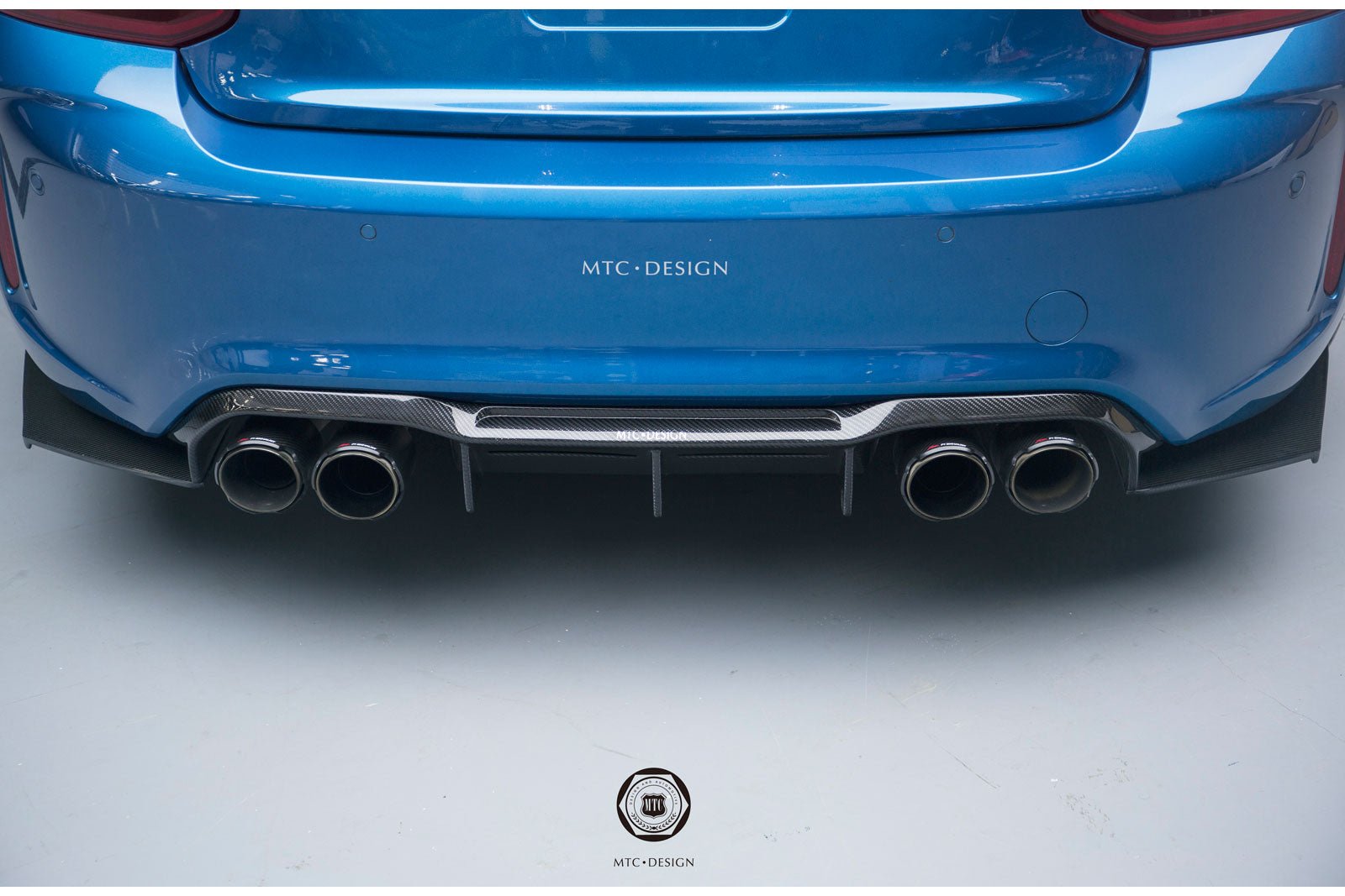 MTC DESIGN - BMW M2 F87 DRY CARBON FIBRE REAR DIFFUSER (STREET VERSION)