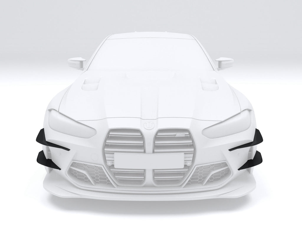 MTC DESIGN - BMW M3 G80 / M4 G82 DRY CARBON FIBRE CANARDS (TRACKPACK VERSION)