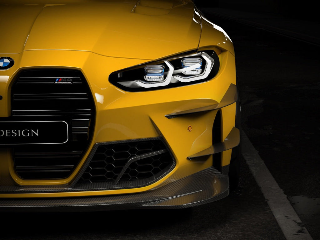 MTC DESIGN - BMW M3 G80 / M4 G82 DRY CARBON FIBRE CANARDS (TRACKPACK VERSION)
