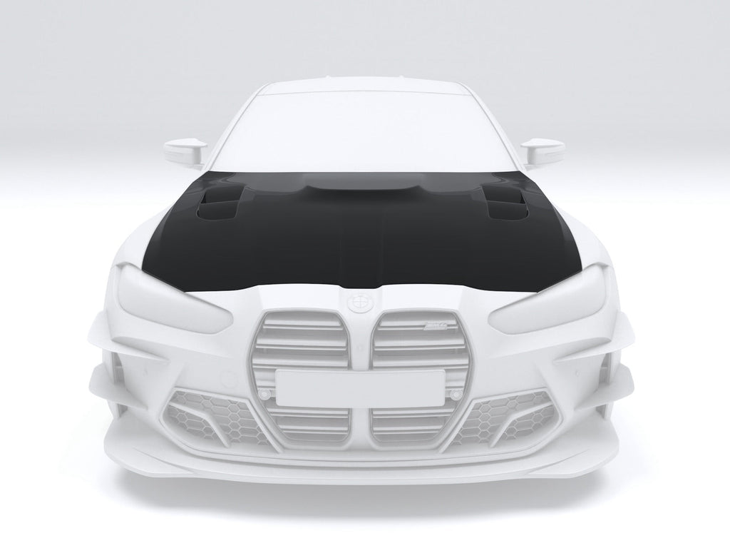 MTC DESIGN - BMW M3 G80 / M4 G82 DRY CARBON FIBRE FRONT HOOD BONNET (TRACKPACK VERSION)