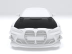 MTC DESIGN - BMW M3 G80 / M4 G82 DRY CARBON FIBRE FRONT HOOD BONNET (TRACKPACK VERSION)