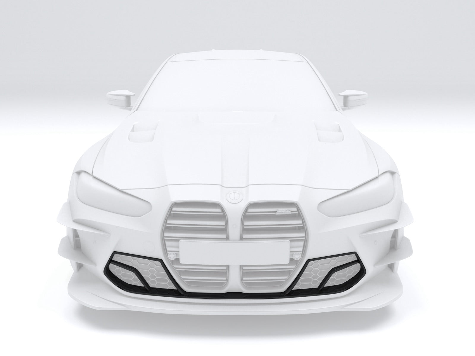MTC DESIGN - BMW M3 G80 / M4 G82 DRY CARBON FIBRE FRONT INTAKE COVER (TRACKPACK VERSION)