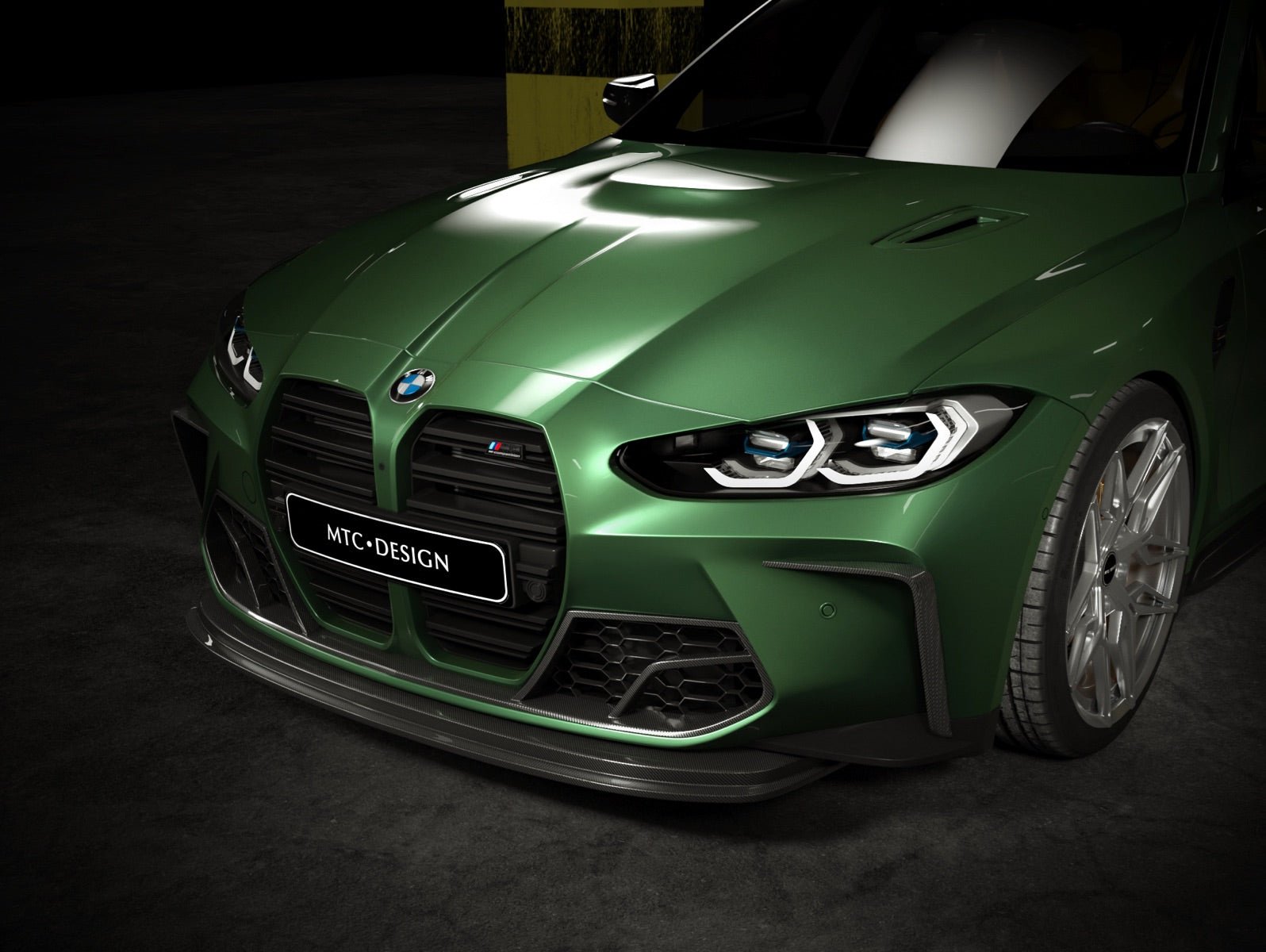 MTC DESIGN - BMW M3 G80 / M4 G82 DRY CARBON FIBRE FRONT INTAKE TRIM (STREET VERSION)
