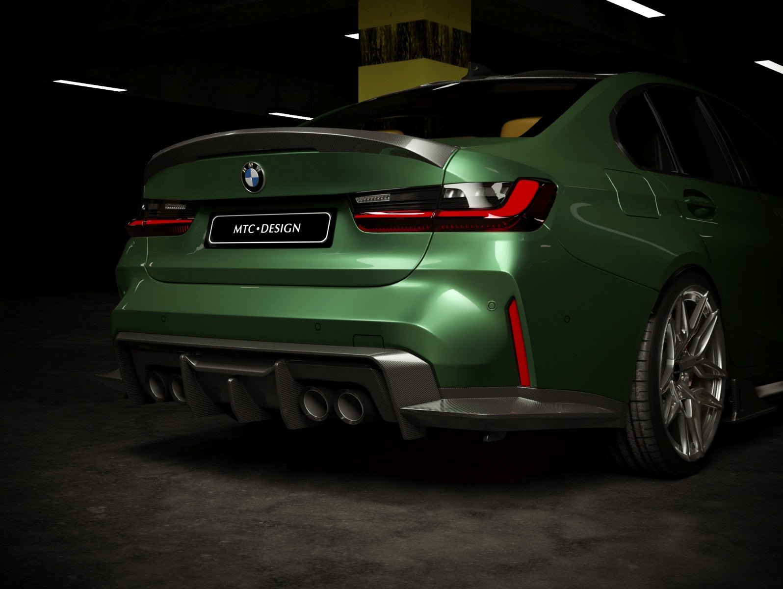 MTC DESIGN - BMW M3 G80 / M4 G82 DRY CARBON FIBRE REAR DIFFUSER (STREET VERSION)