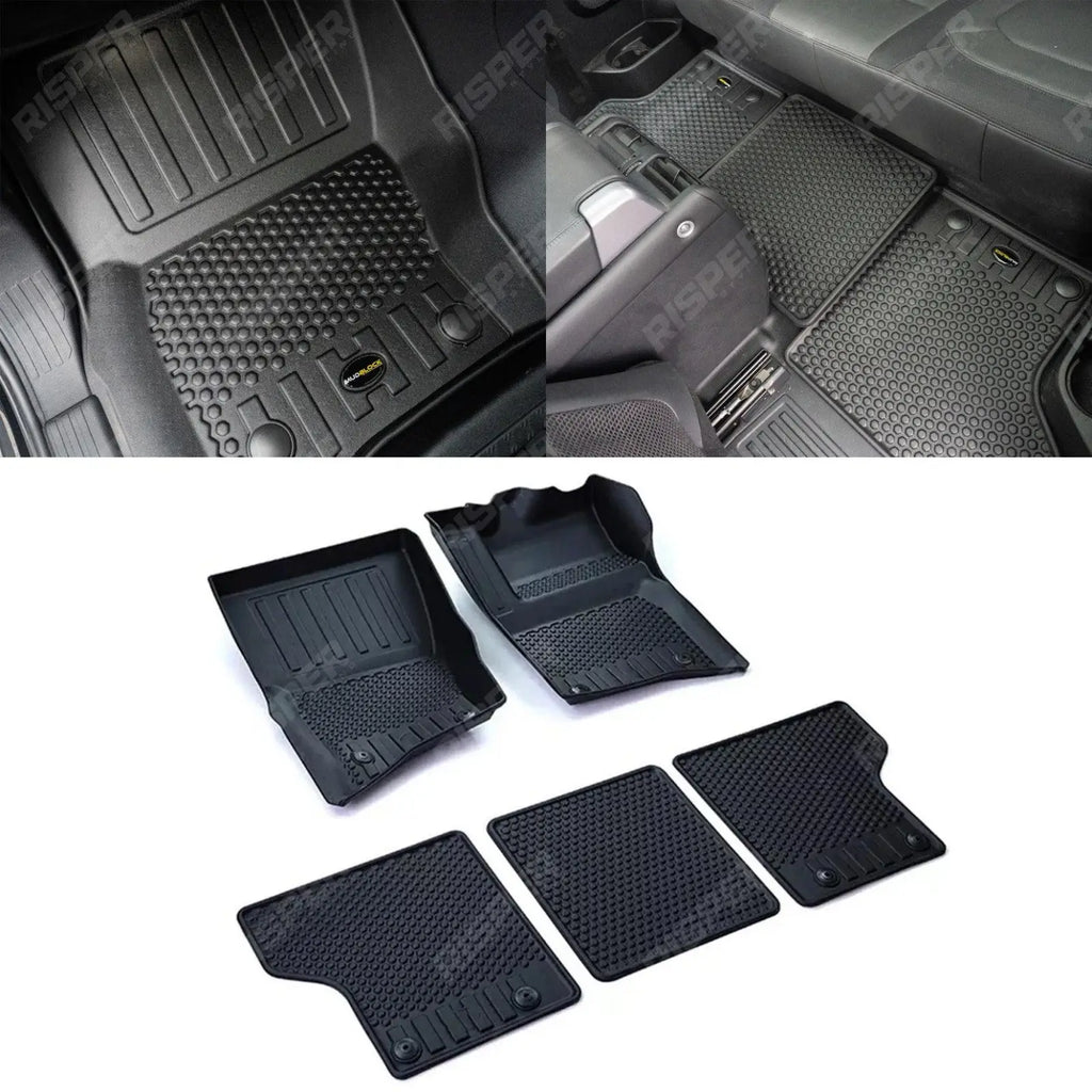 Mud Block Floor Mats Full Set For Land Rover Defender L663 90 2020 Onward