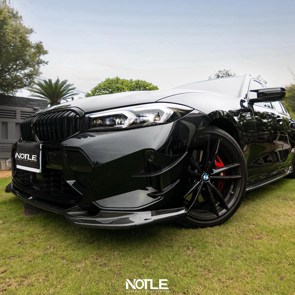 NOTLE - BMW 3 SERIES G20 LCI DRY CARBON FIBRE FRONT LIP SPLITTER