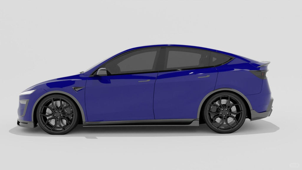 NOTLE - TESLA MODEL Y JUNIPER 2025+ DRY CARBON FIBER SIDE SKIRTS