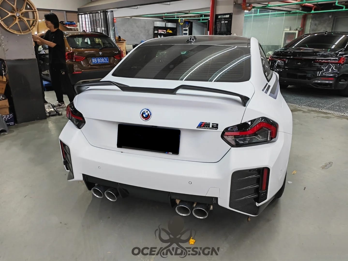 OCEAN DESIGN - BMW M2 G87 DRY CARBON REAR SPOILER
