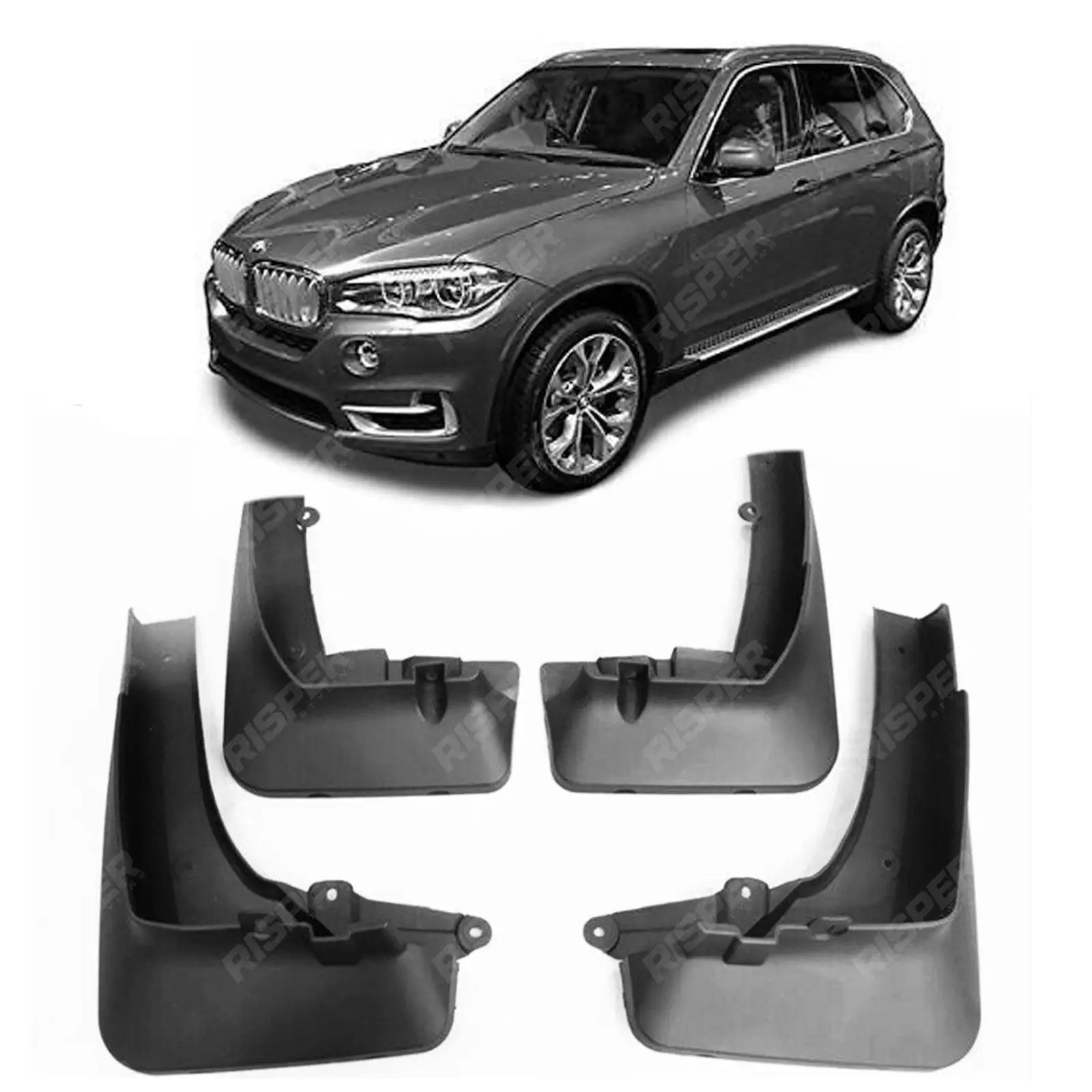 STX Style Mud Flap Set For Models with Side Steps For BMW X5 F15 2014 2018