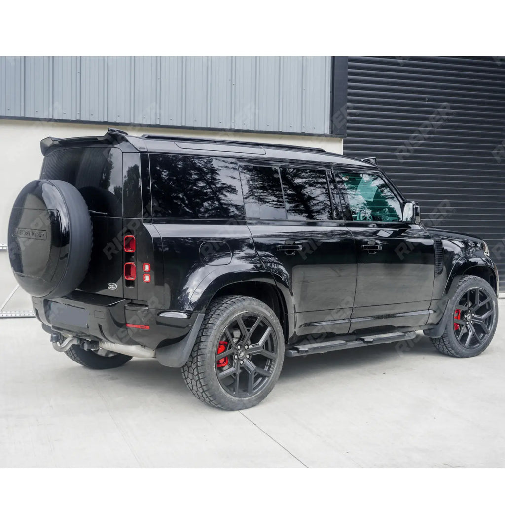 STX Style Roof Rail Pair in Black For Land Rover Defender 110/130 L663 2020 On