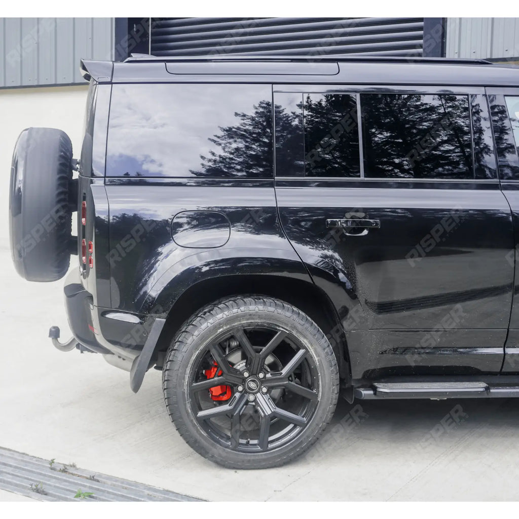 STX Style Roof Rail Pair in Black For Land Rover Defender 110/130 L663 2020 On