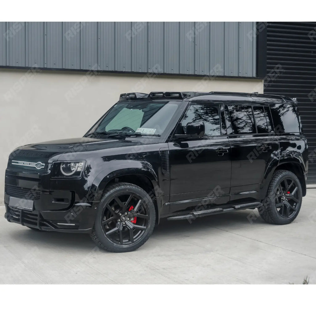 STX Style Roof Rail Pair in Black For Land Rover Defender 110/130 L663 2020 On