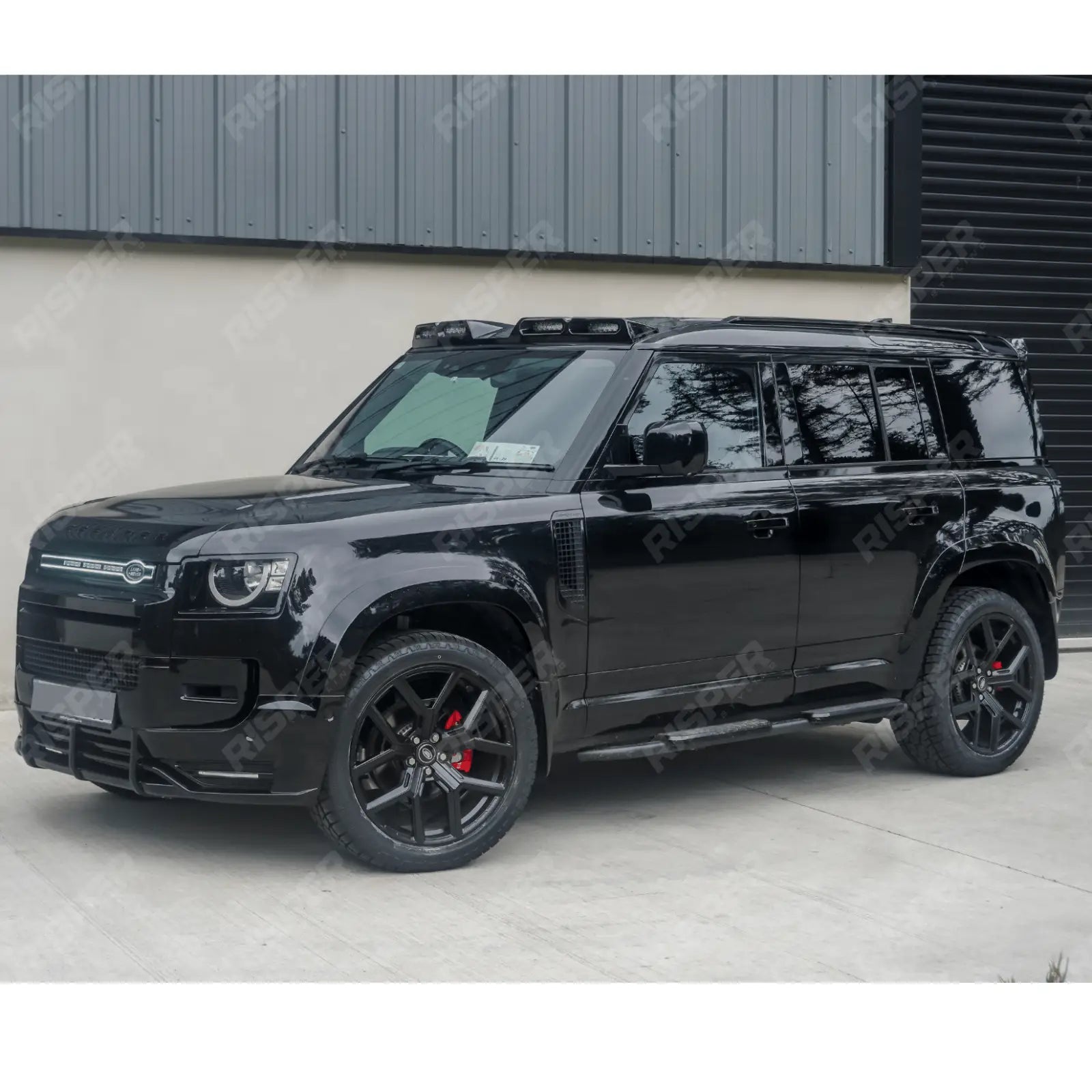 STX Style Roof Rail Pair in Black For Land Rover Defender 110/130 L663 2020 On