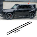 STX Style Roof Rail Pair in Black For Land Rover Defender 110/130 L663 2020 On