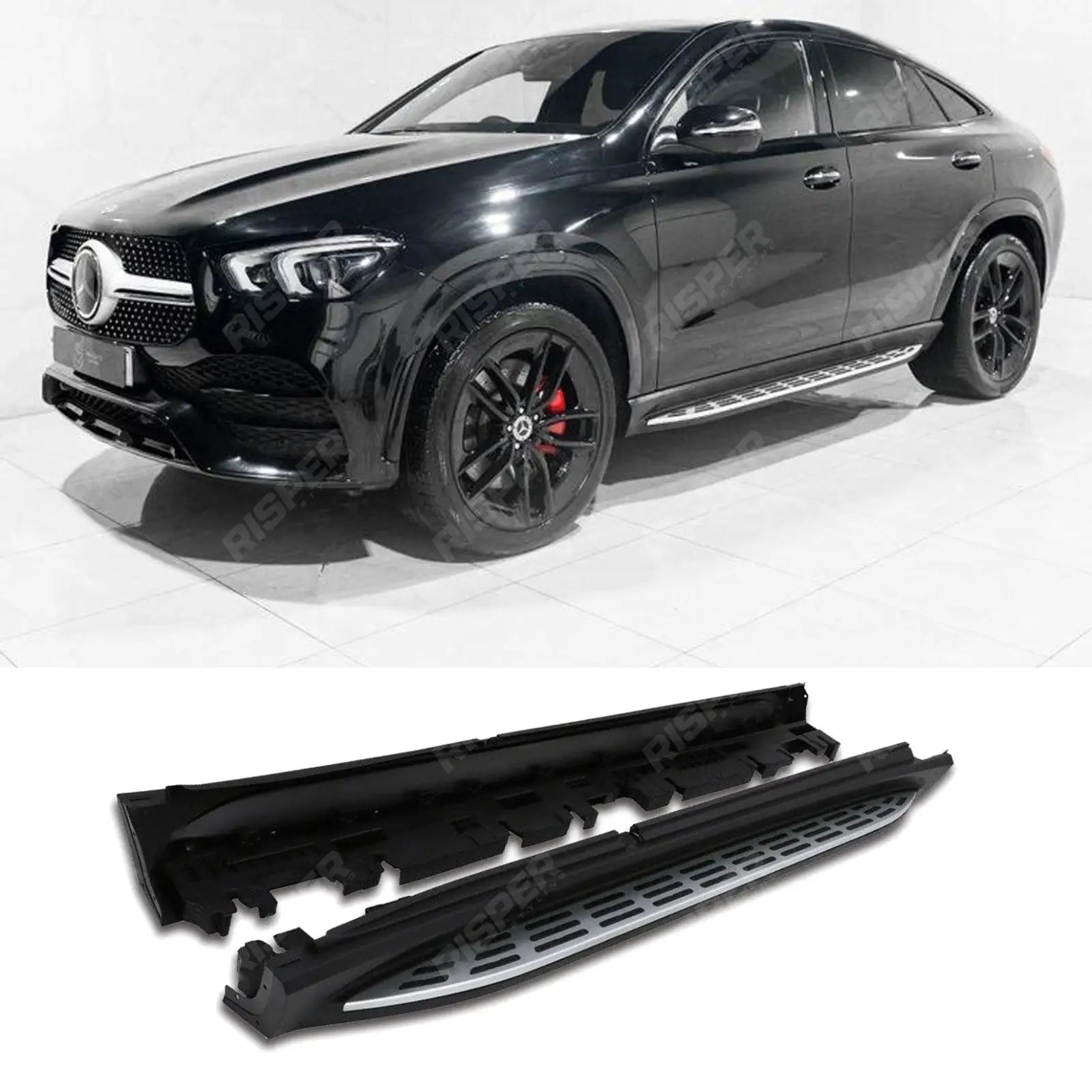 STX STYLE RUNNING BOARDS SIDE STEPS PAIR For MERCEDES BENZ GLE COUPE C167 2020 ON