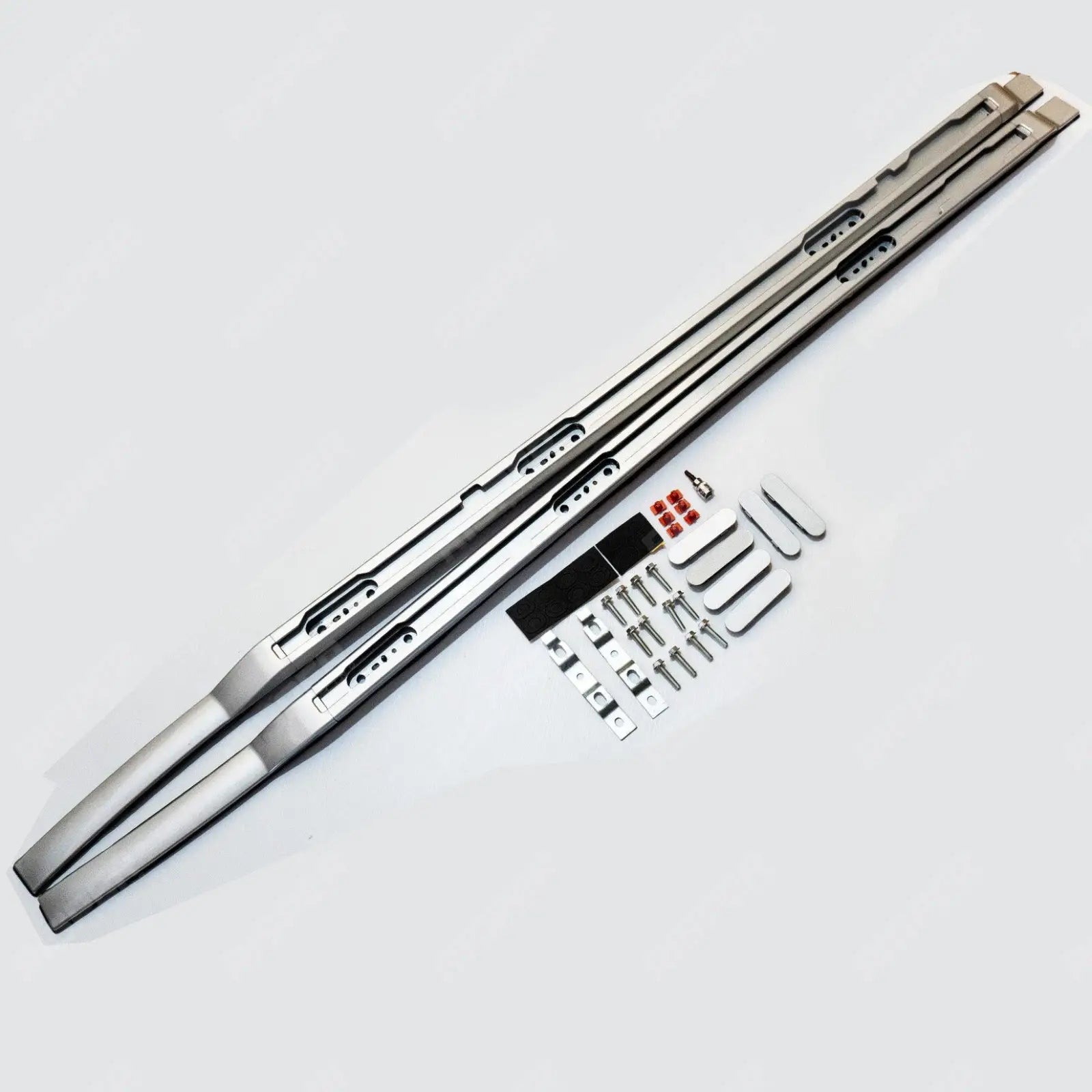 STX Style Silver Roof Rail Pair For Land Rover Defender 90 L663 2020 On