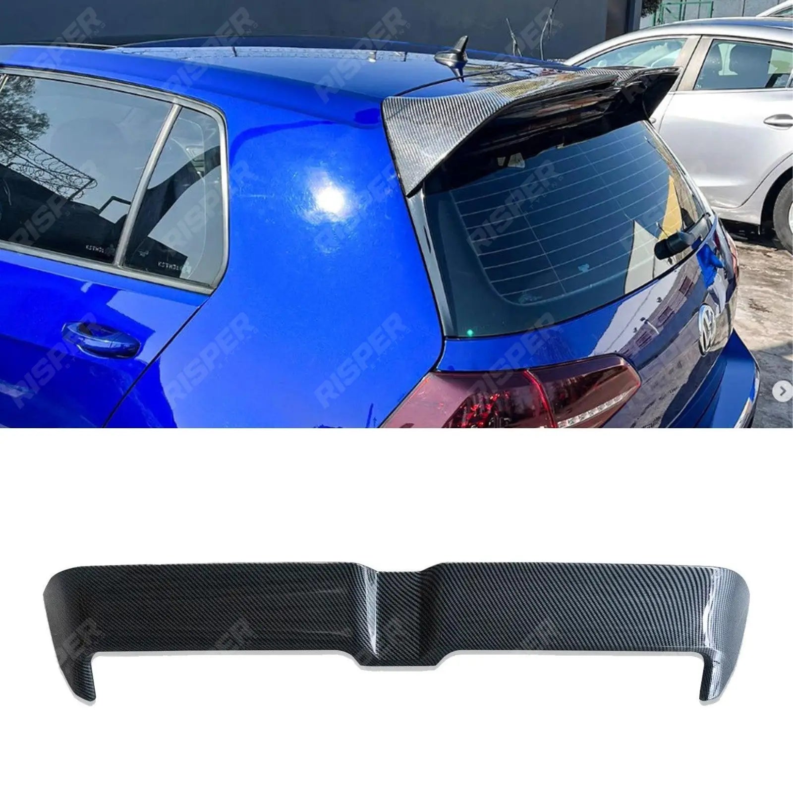 Oettinger Style Rear Spoiler in Carbon Look For Volkswagen Golf MK7/7.5 GTI/GTD/R 2012-2020