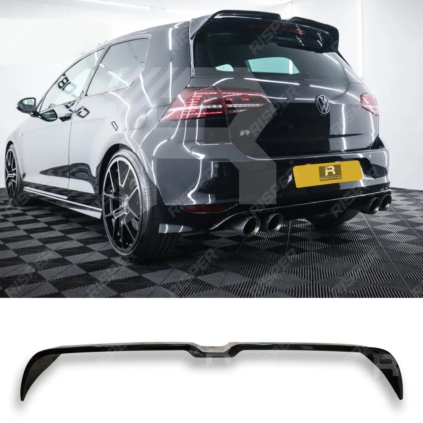 Oettinger Style Rear Spoiler in Gloss Black For Volkswagen Golf MK7/7.5 GTI/GTD/R/GTE 2012-2020