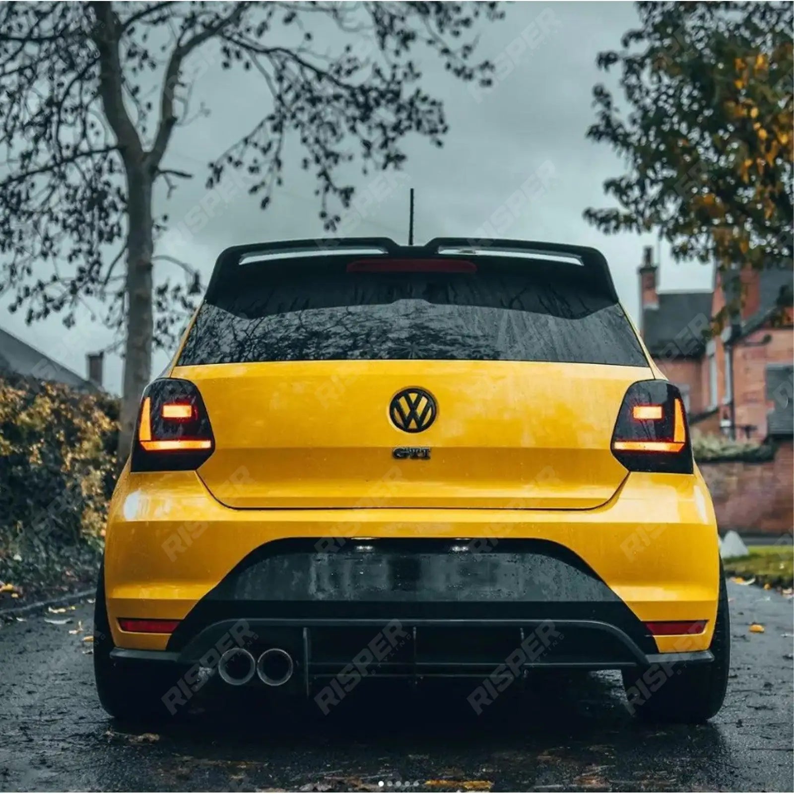 Oettinger Style Rear Spoiler in Gloss Black For Volkswagen Polo MK5 6C/6R 2009-2017