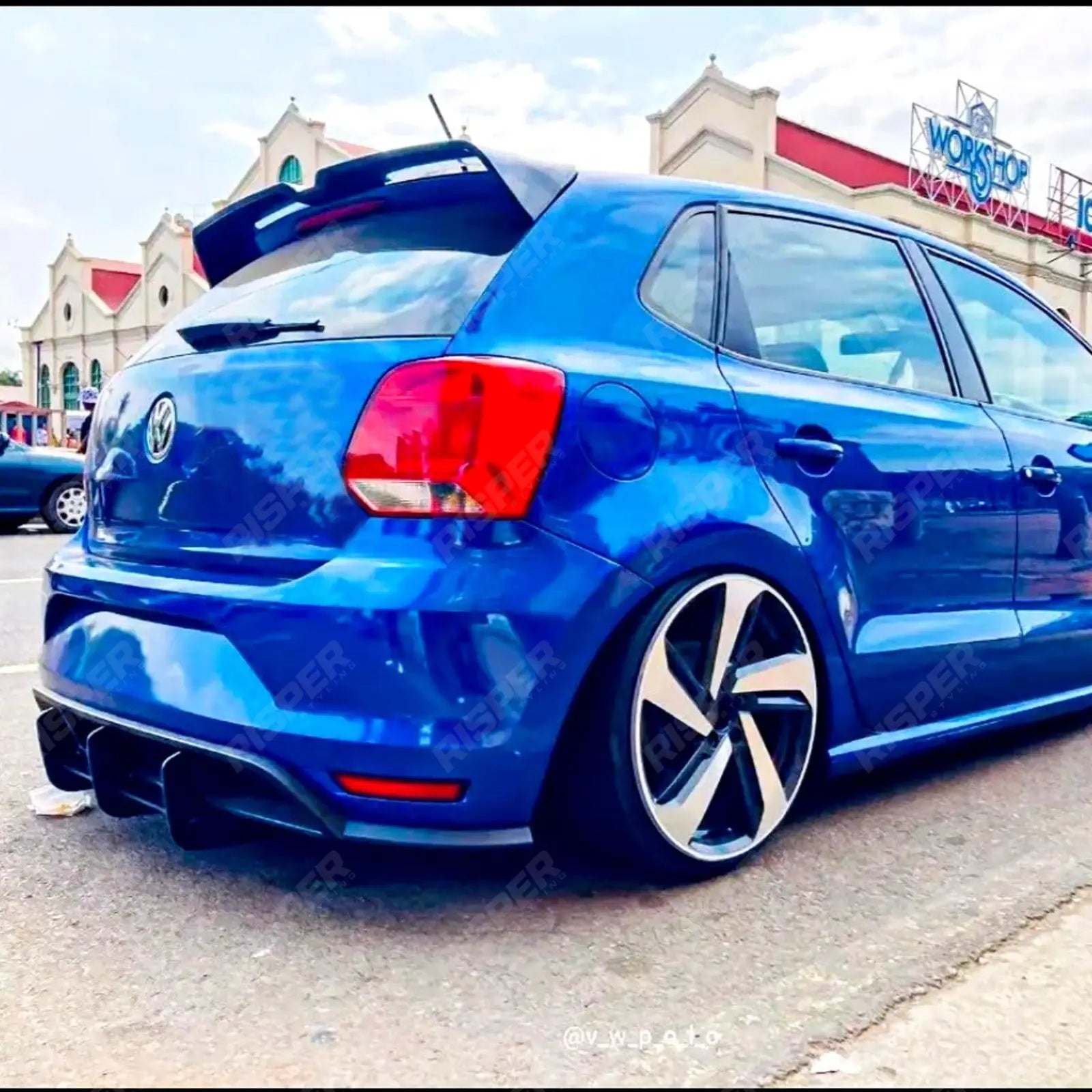 Oettinger Style Rear Spoiler in Gloss Black For Volkswagen Polo MK5 6C/6R 2009-2017