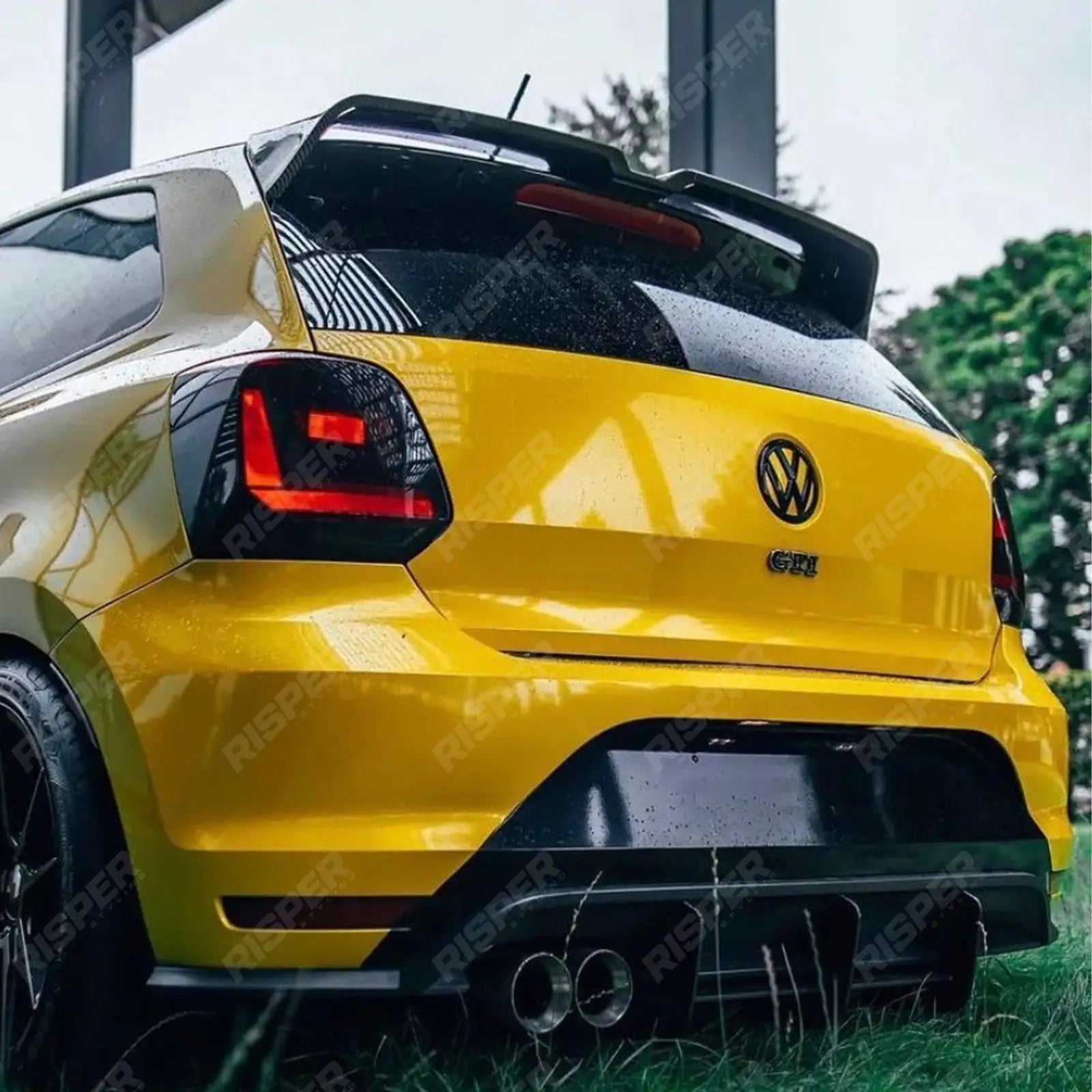 Oettinger Style Rear Spoiler in Gloss Black For Volkswagen Polo MK5 6C/6R 2009-2017